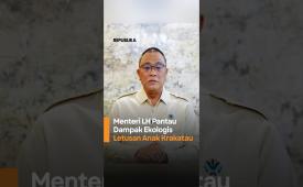 Menteri LH Pantau Dampak Ekologis Letusan Anak Krakatau