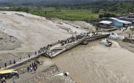 Kementerian PU gerak cepat tangani Jembatan Aih Bobo terdampak banjir.