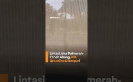 Lintasi Jalur PalmerahTanah Abang KRL Greenline Dilempari