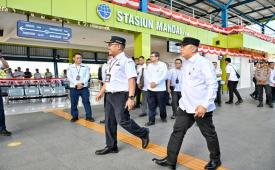 Kemenhub integrasikan Stasiun KA Sulsel dengan pelabuhan dan terminal.