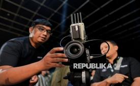 Undangan mencoba kamera Canon EOS R6 V usai peluncurannya di Jakarta, Senin (25/6/2026). Canon melalui PT Datascrip sebagai distributor tunggal produk pencitraan digital Canon di Indonesia menghadirkan EOS R6 V, kamera full-frame terbaru yang dirancang khusus untuk kebutuhan video modern.
