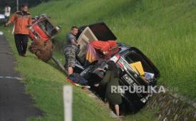 ilustrasi kecelakaan di Tol Cipali.