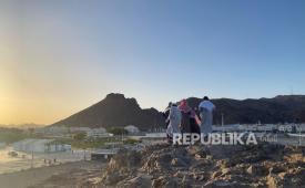 Suasana Jabal Rumat atau Bukit Pemanah di Madinah, Arab Saudi (ilustrasi)