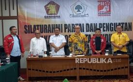 Partai Golkar, Partai Gerindra dan PSI resmi berkoalisi untuk memenangkan pemilihan Wali Kota dan Wakil Wali Kota Bandung, Kamis (23/5/2024). 