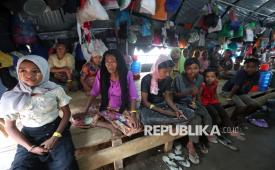 Para imigran etnik Rohingya asal Myanmar.
