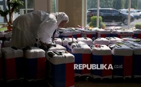 Kloter Pertama Calon Jamaah Haji Embarkasi Lombok Masuk Asrama