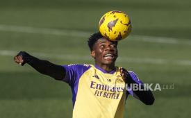 Gelandang Real Madrid Aurelien Tchouameni