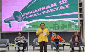 Golkar tegaskan komitmen beri mahasiswa ruang salurkan aspirasi.