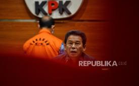 Wakil Ketua KPK Johanis Tanak menyampaikan keterangan saat konferensi pers penahanan tersangka kasus dugaan korupsi di Gedung Merah Putih KPK, Jakarta, Kamis (8/12/2022). (Ilustrasi)