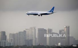 Ilustrasi pesawat dari Wuhan ke Jakarta.