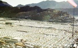 Padang arafah kerap disebut sebagai perumpamaan bagi Padang Mahsyar (ilustrasi).