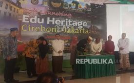Soft Launching Edu Heritage Cirebon-Jakarta diadakan di Keraton Kasepuhan Cirebon, Ahad (21/4/2024). 