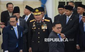 Kapolri Jenderal Pol Suyudi Ario Seto bersiap mengikuti acara Pelantikan kepala dan wakil kepala Kepolisian Negara Republik Indonesia di Istana Negara, Jakarta, Kamis (1/10/2026). Presiden Prabowo Subianto melantik Jenderal Pol. Suyudi Ario Seto sebagai Kepala Kepolisian Negara Republik Indonesia (Kapolri) menggantikan Jenderal Polisi Listyo Sigit Prabowo dan Komjen Pol. Wahyu Hadiningrat sebagai Wakil Kepala Kepolisian Negara Republik Indonesia (Wakapolri) menggantikan Komjen Pol Dedi Prasetyo.