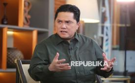 SOE Minister Erick Thohir when interviewed by Republika, Jakarta, Sunday (10/8/2025).