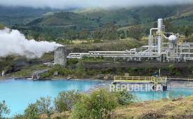 Suasana PLTP Blawan Ijen di Bondowoso, Jawa Timur, milik Medco Energi, yang operasionalnya telah diresmikan oleh Presiden Prabowo Subianto, Kamis (26/6/2025). 