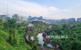 Suasana Ibu Kota Negara (IKN) Nusantara.
