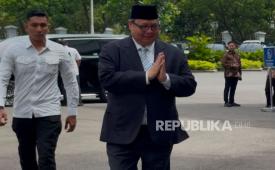Menko Perekonomian Airlangga Hartarto di Istana Kepresidenan Jakarta.