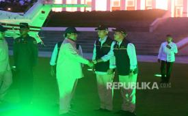 Presiden RI Prabowo Subianto di kompleks IKN, Kabupaten Penajam Paser Utara, Kalimantan Timur, Senin (12/1/2026) petang WITA.