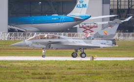 Jet tempur Dassault Rafale TNI AU di Bandara Bordeaux-Merignac, Prancis.