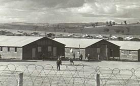 Kamp tahanan perang di Cowra, New South Wales, Australia pada 1944.
