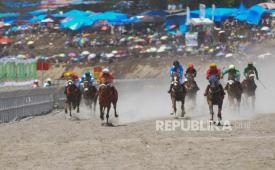 Kejuaraan pacuan kuda (ilustrasi).