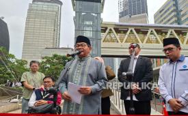 Gubernur Jakarta Pramono Anung kembali membuka JPO Sarinah, Senin (2/3/2026). 