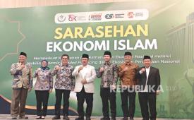 Sarasehan Ekonomi Islam digelar di Surabaya, Jawa Timur, Sabtu (8/3/2026)