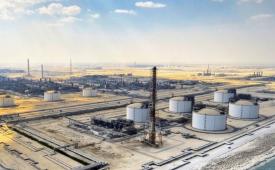 Fasilitas pengolahan gas bumi di Ras Laffan, Qatar 