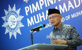 Ketua Umum Pimpinan Pusat (PP) Muhammadiyah Haedar Nashir.