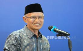 Ketua Umum Pimpinan Pusat (PP) Muhammadiyah Haedar Nashir.