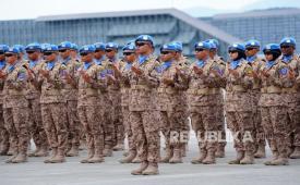 Personel Batalyon Malaysia (Malbatt) 850-13 di Lebanon selatan tergabung dalam Unifil.
