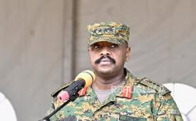 Kepala Angkatan Bersenjata Uganda, Jenderal Muhoozi Kainerugaba.