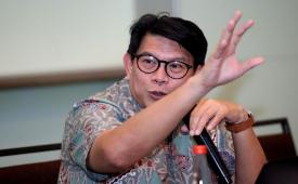 Pakar energi dari Departemen Teknik Sistem Energi Fakultas Teknik Universitas Indonesia Eko Adhi Setiawan berbicara di media briefing Indonesia Kejar PLTS 100 GW, Apa yang Perlu Diperhatikan?, di Jakarta, Jumat, (29/5/2026).