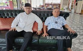 Menhan RI periode 2014-2019 sekaligus Ketua Dewan Pembina Rekat Indonesia Jenderal (Purn) Ryamizard Ryacudu dan Ketua Umum Rekat Indonesia Heikal Safar.