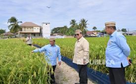 Presiden Prabowo Subianto menghadiri Puncak Pekan Nasional (Penas) Petani dan Nelayan XVII di Sport Center Limboto, Kabupaten Gorontalo, Provinsi Gorontalo, Rabu (24/6/2026).
