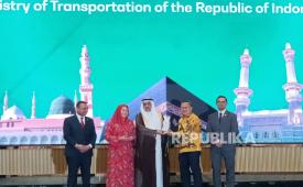 Maskapai penerbangan nasional Arab Saudi, Saudia Airlines, menggelar acara Hajj Appreciation 2026 sebagai bentuk apresiasi kepada Pemerintah Indonesia, otoritas bandara, dan para mitra strategis yang berperan dalam menyukseskan operasional penerbangan haji 1447 Hijriyah/2026 Masehi di Jakarta, Kamis malam (9/7/2026)..