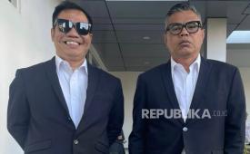 Komedian Abdel (kanan) dan Temon (kiri). Temon meninggal dunia pada Ahad (12/7/2026).