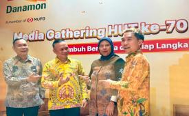Kegiatan media luncheon dalam rangka HUT ke-70 Danamon di Jakarta, Selasa (14/7/2026).