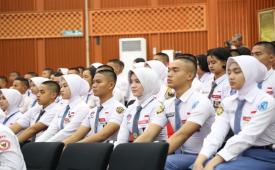 Paskibraka tingkat pusat 2026 menjalani pemusatan pelatihan di Depok, Jawa Barat.