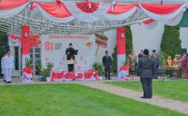 Suasana perayaan HUT ke-61 Republika Indonesia di KBRI Ottawa, Kanada, Senin (17/8/2026).