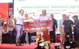 Malam puncak Penarikan Undian Nasional Tabungan Simpeda Tahun XXXVII-2026 di Bengkulu, Jumat (21/8/2026).
