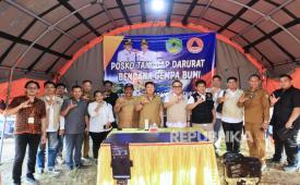 Pelayanan dokumen kependudukan warga terdampak gempa di posko tanggap darurat Manggarai Barat, NTT.