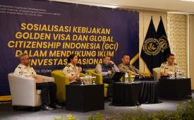 Imigrasi Kelas I TPI Jakarta Utara menggelar kegiatan sosialisasi kebijakan Golden Visa dan Global Citizenship of Indonesia (GCI) di Jakarta, Rabu (27/8/2026).