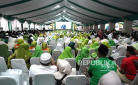 Suasana Muktamar ke-35 Nahdlatul Ulama (NU) di Pondok Pesantren Bahrul Ulum Tambakberas, Jombang, Jawa Timur, Jumat (28/8/2026).