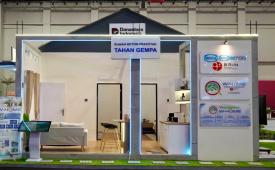 Rumah modular precast tahan gempa yang dipamerkan WIKA Beton dalam Danantara Housing Expo 2026.