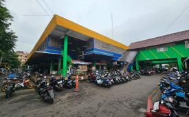 Suasana Pasar Sunter Podomoro di Jakarta Utara.