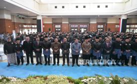 Pelantikan dan pengukuhan Pengurus Besar IPSI Masa Bakti 2026–2030 di Padepokan Pencak Silat Indonesia, Taman Mini Indonesia Indah (TMII), Jakarta Timur, Sabtu (5/9/2026).