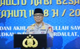 Wakapolri Komjen Pol. Dedi Prasetyo menghadiri peringatan Maulid Nabi Muhammad SAW 1448 Hijriah di Masjid Al-Ikhlas, Mabes Polri, Jakarta.