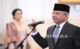 Menteri Keuangan (Menkeu) Suahasil Nazara di Istana Negara, Jakarta Pusat, Senin (14/9/2026).