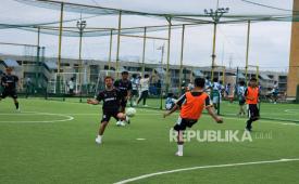 Suasana Futsal Ambassador Cup 2026 di Futmesse Omiya, Prefektur Saitama, Jepang, Ahad (13/9/2026).